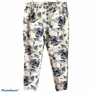Jungle Toile High Waist Stretch Jean (16)